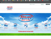 Tablet Screenshot of alivetsaudeanimal.com.br